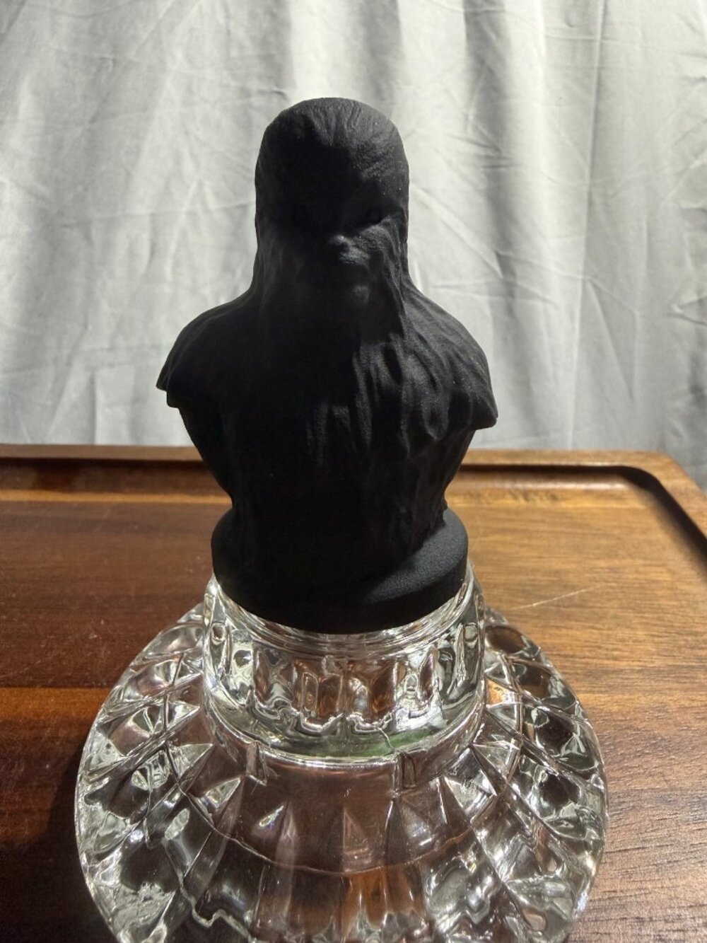 Star Wars Chewbacca Black Obsidian Crystal Carving